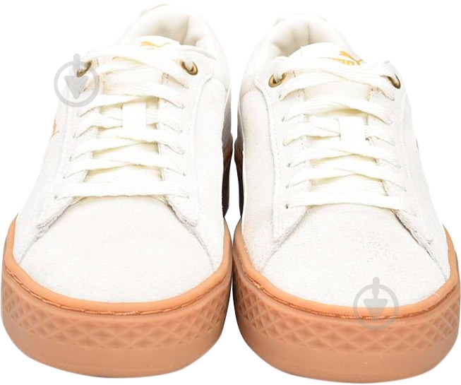 Кросівки жіночі демісезонні Puma Smash Platform Frill 36692804 р.35,5 бежеві - фото 4