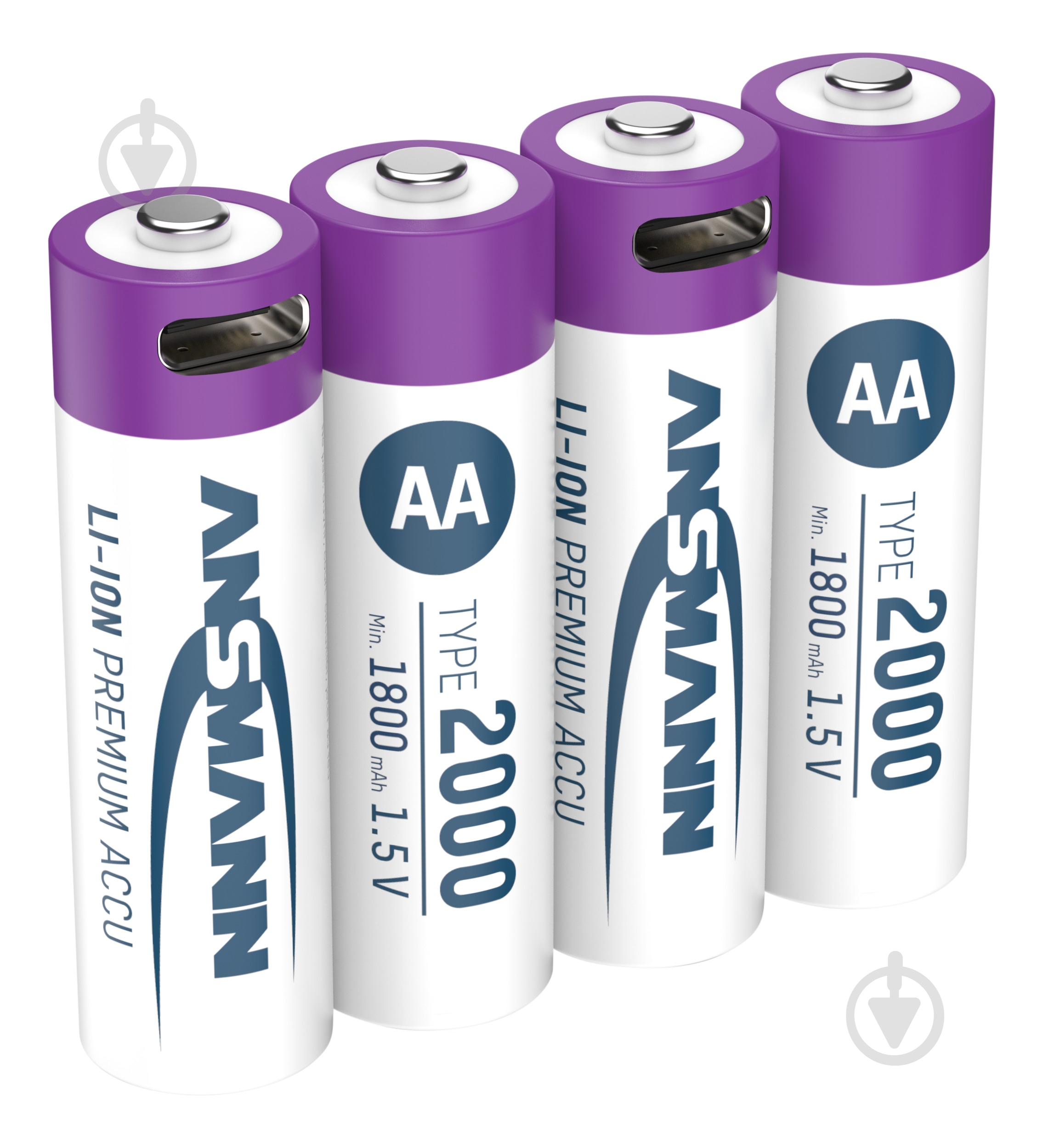 Аккумуляторы Ansmann AA 1,5 V 2000 mAh 1/2AA 4 шт. (1312-0036) - фото 3