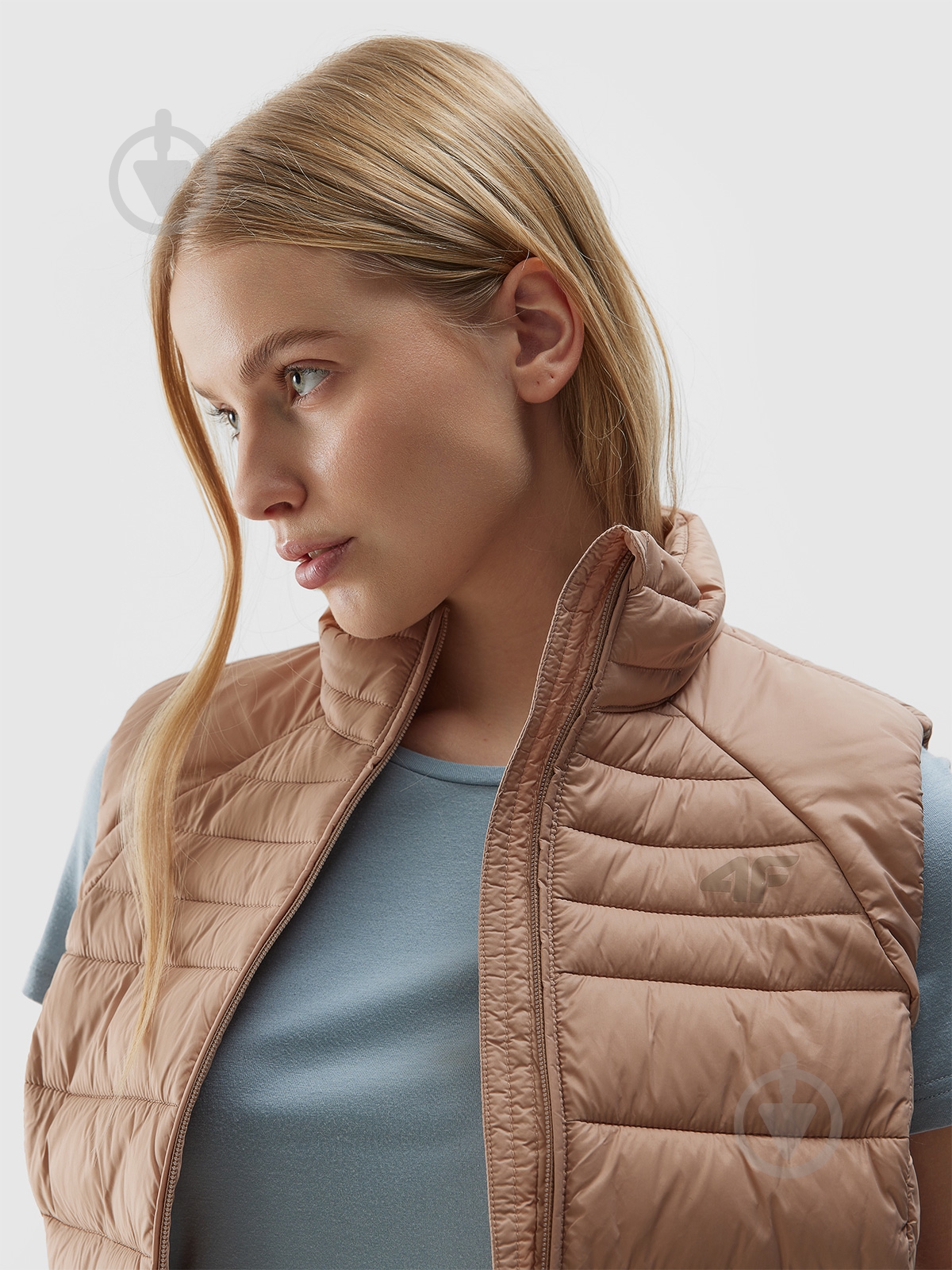 Жилет 4F VEST JACKET F111 4FWSS24TVJAF111-83S р.S бежевый - фото 2