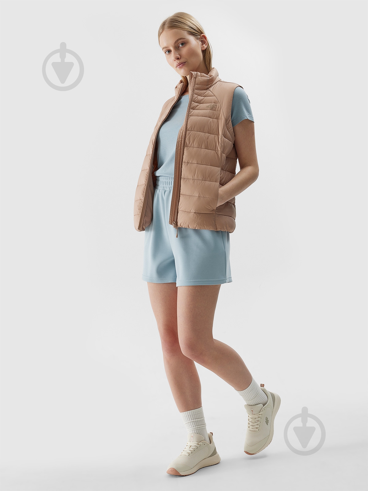 Жилет 4F VEST JACKET F111 4FWSS24TVJAF111-83S р.S бежевый - фото 3