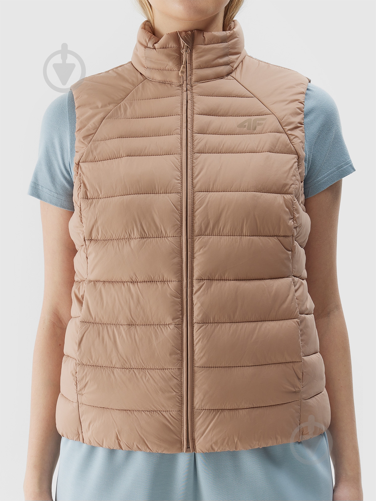 Жилет 4F VEST JACKET F111 4FWSS24TVJAF111-83S р.S бежевый - фото 5