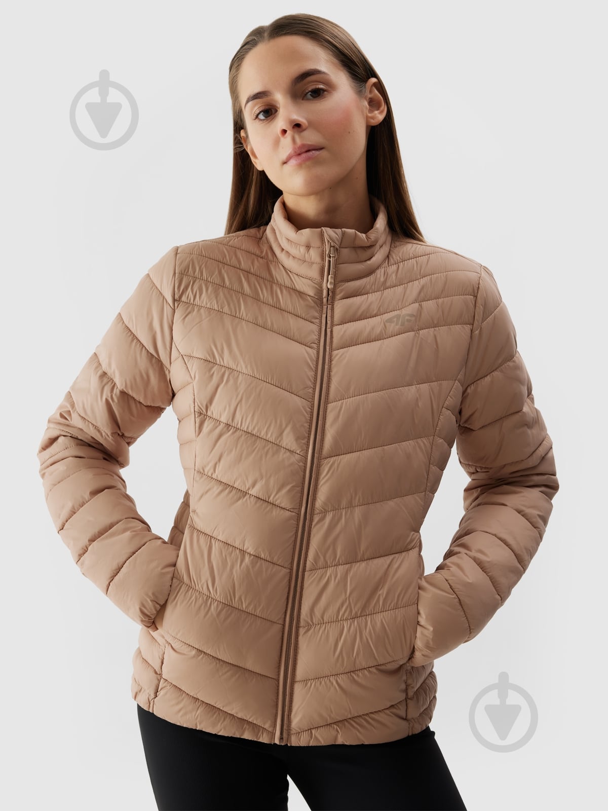 Куртка 4F DOWN JACKET F350 4FWSS24TDJAF350-83S р.M бежевая - фото 1