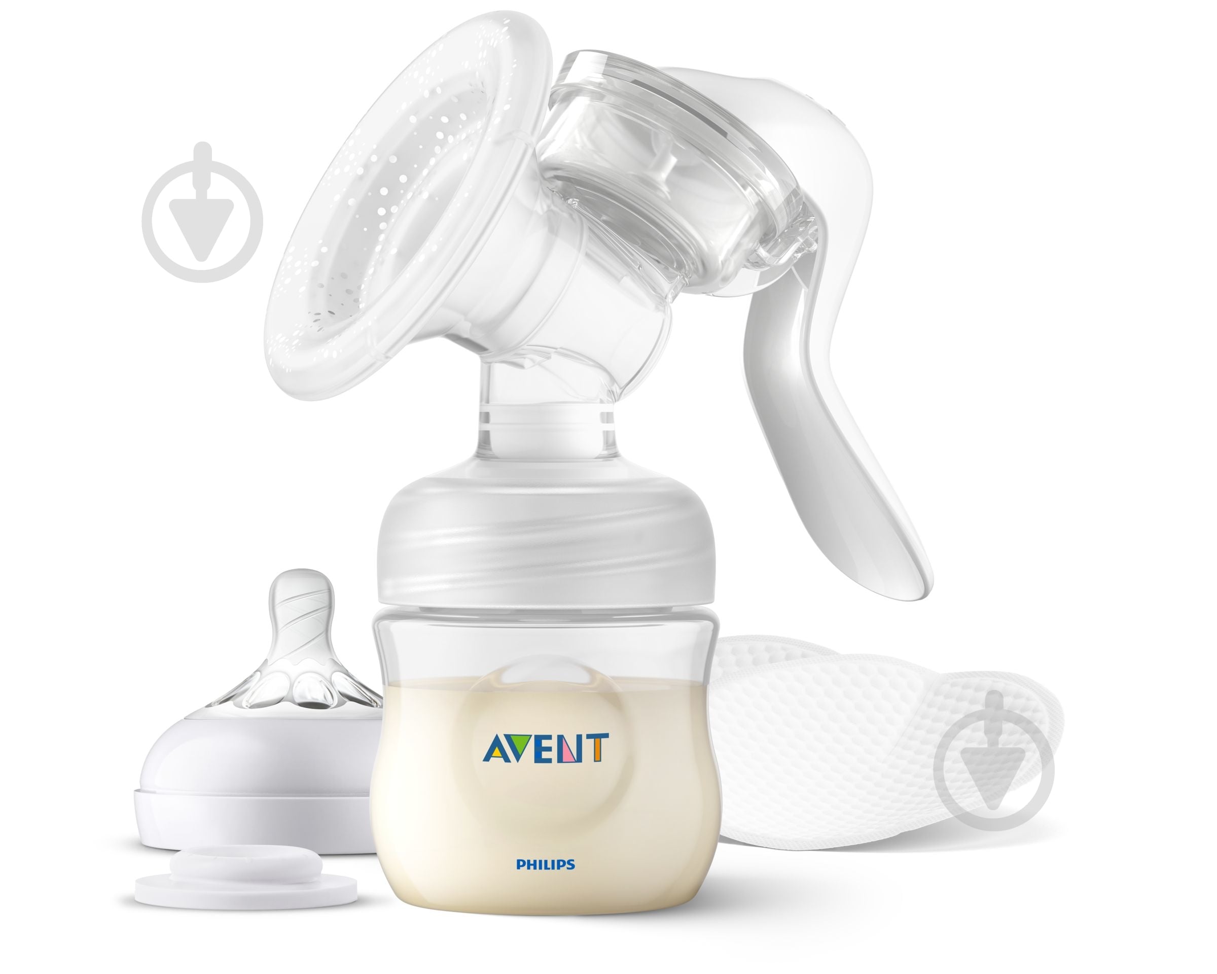 Молокоотсос Philips Avent ручной с бутылочкой - фото 1