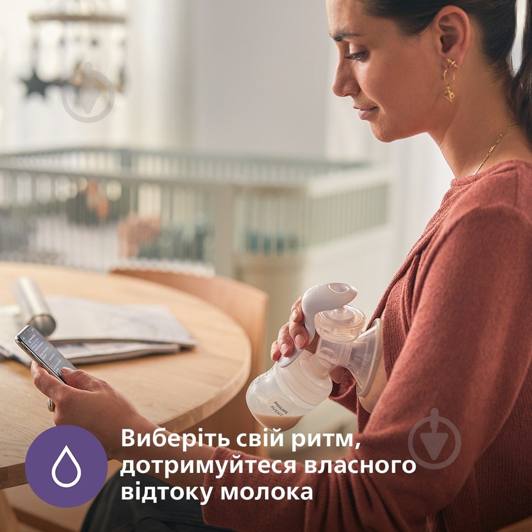 Молокоотсос Philips Avent ручной с бутылочкой - фото 7
