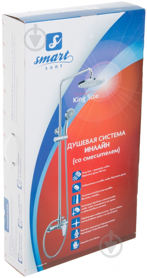 Душевая система Smart Sant Инлайн SM1508AA - фото 5 Душевая система Smart Sant Инлайн SM1508AA - фото 5