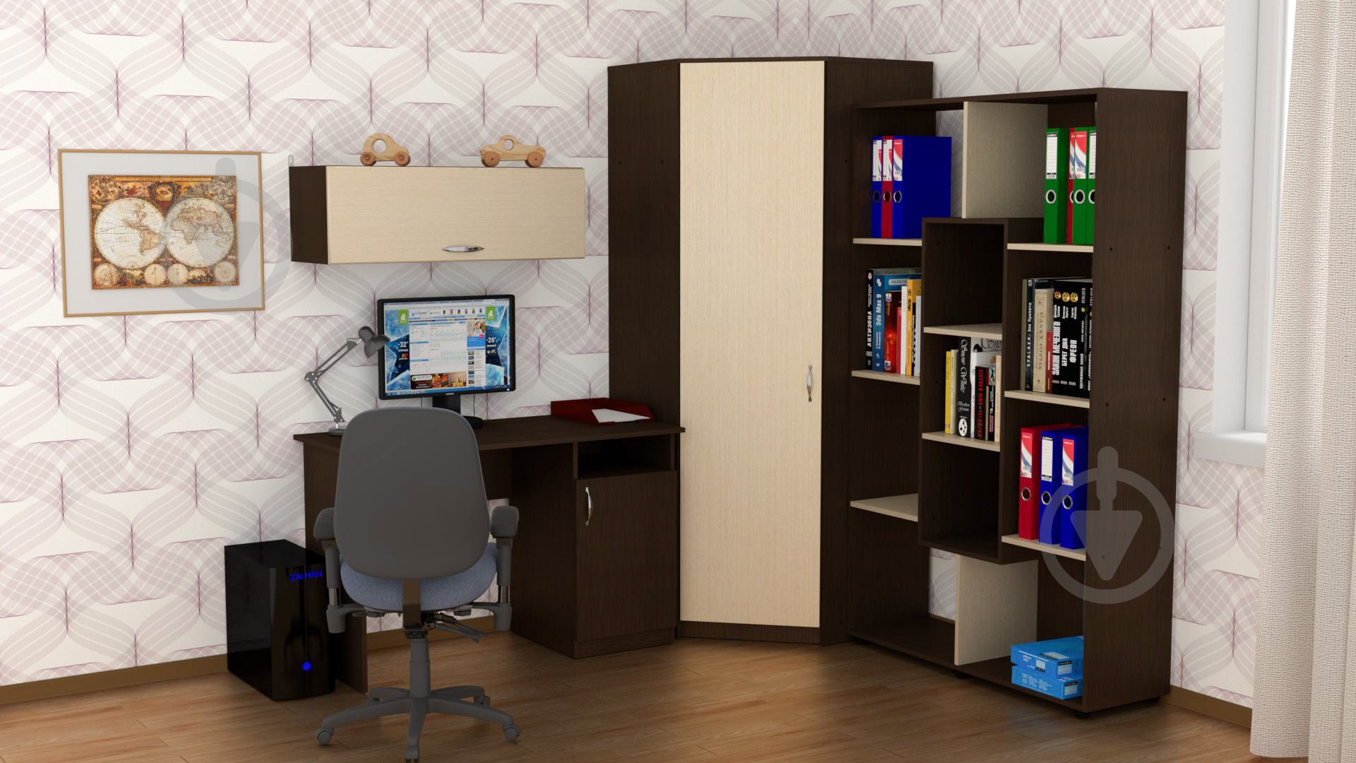 Стіл письмовий Компаніт Учень яблуня - фото 2 Стіл письмовий Компаніт Учень яблуня - фото 2