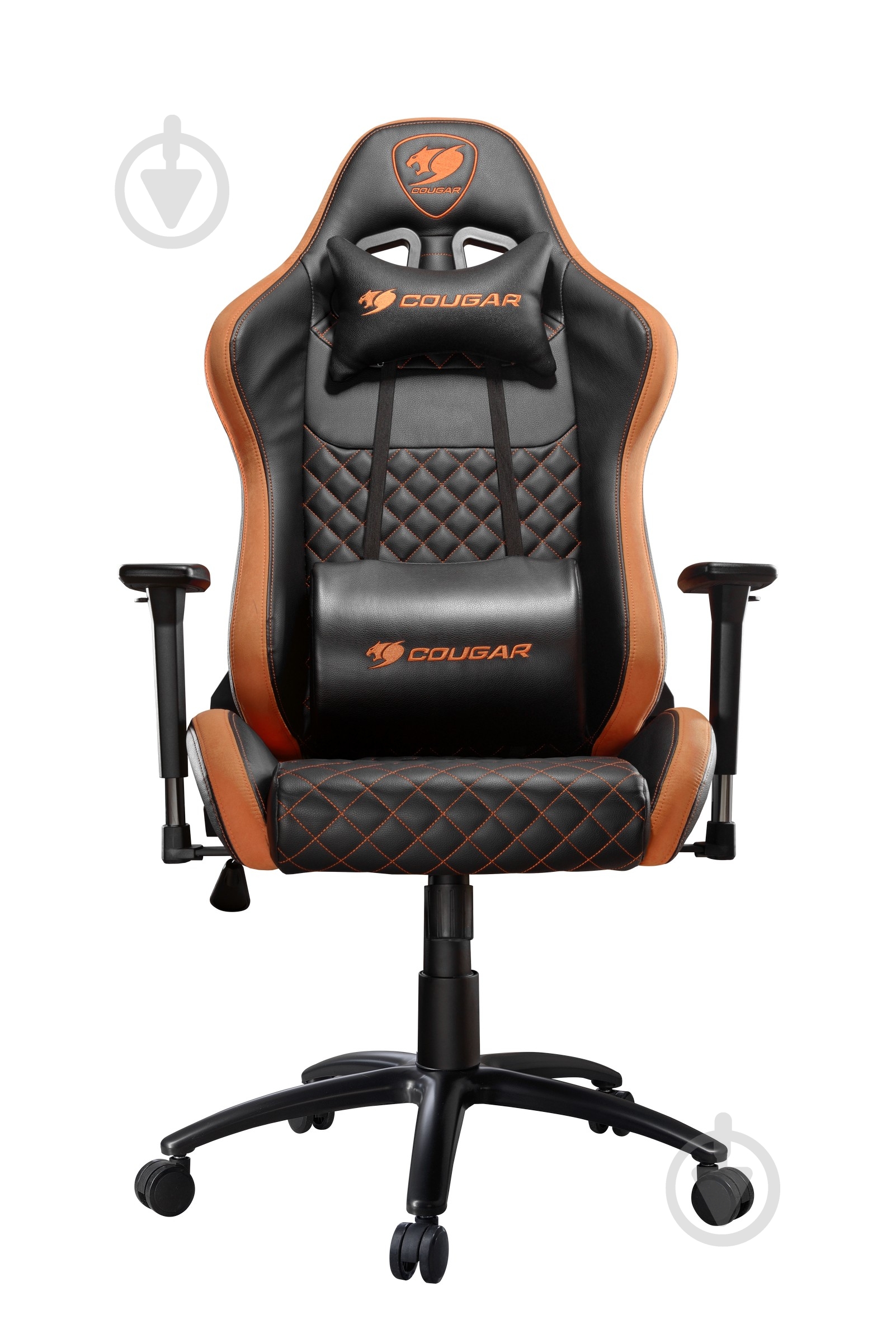 Крісло Cougar Armor PRO Black/Orange, дихаюча екошкіра, сталевий каркас чорно-помаранчевий - фото 1 Крісло Cougar Armor PRO Black/Orange, дихаюча екошкіра, сталевий каркас чорно-помаранчевий - фото 1