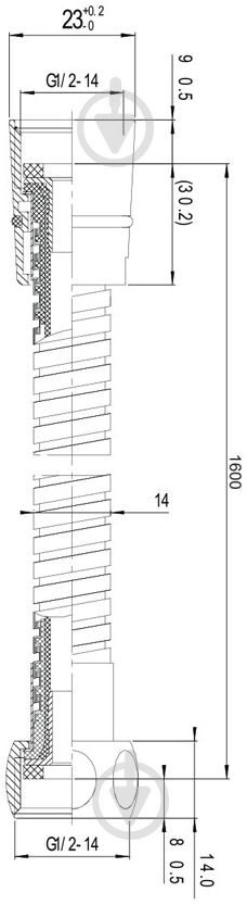 Шланг для душа Imprese 1116H 1,6 м - фото 2 Шланг для душа Imprese 1116H 1,6 м - фото 2