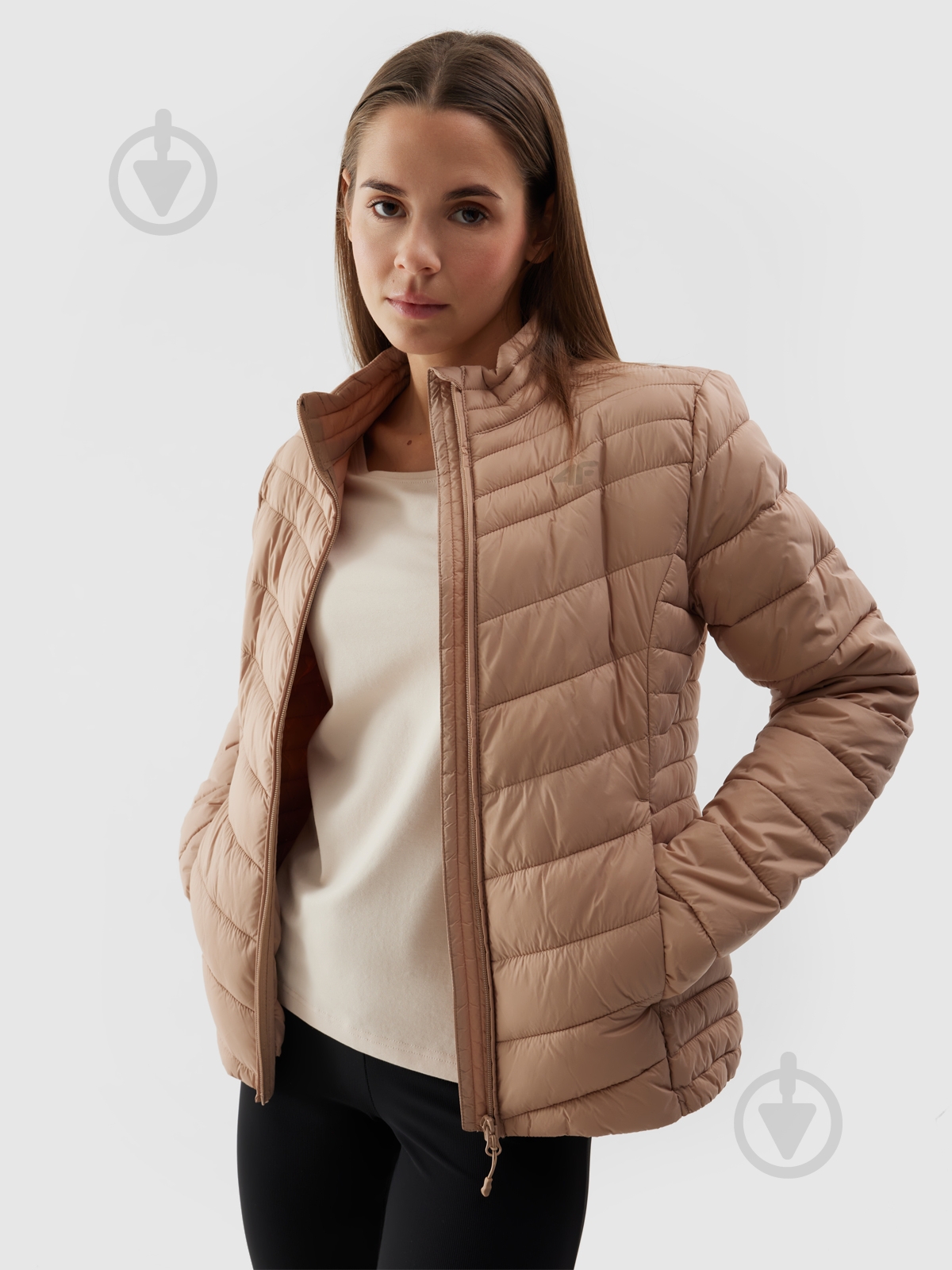 Куртка 4F DOWN JACKET F350 4FWSS24TDJAF350-83S р.S бежева - фото 5
