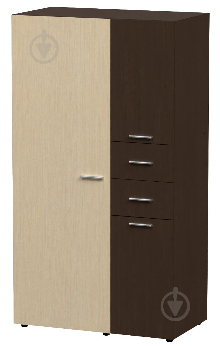 Шкаф Компанит 19 венге/бежевый - фото 1