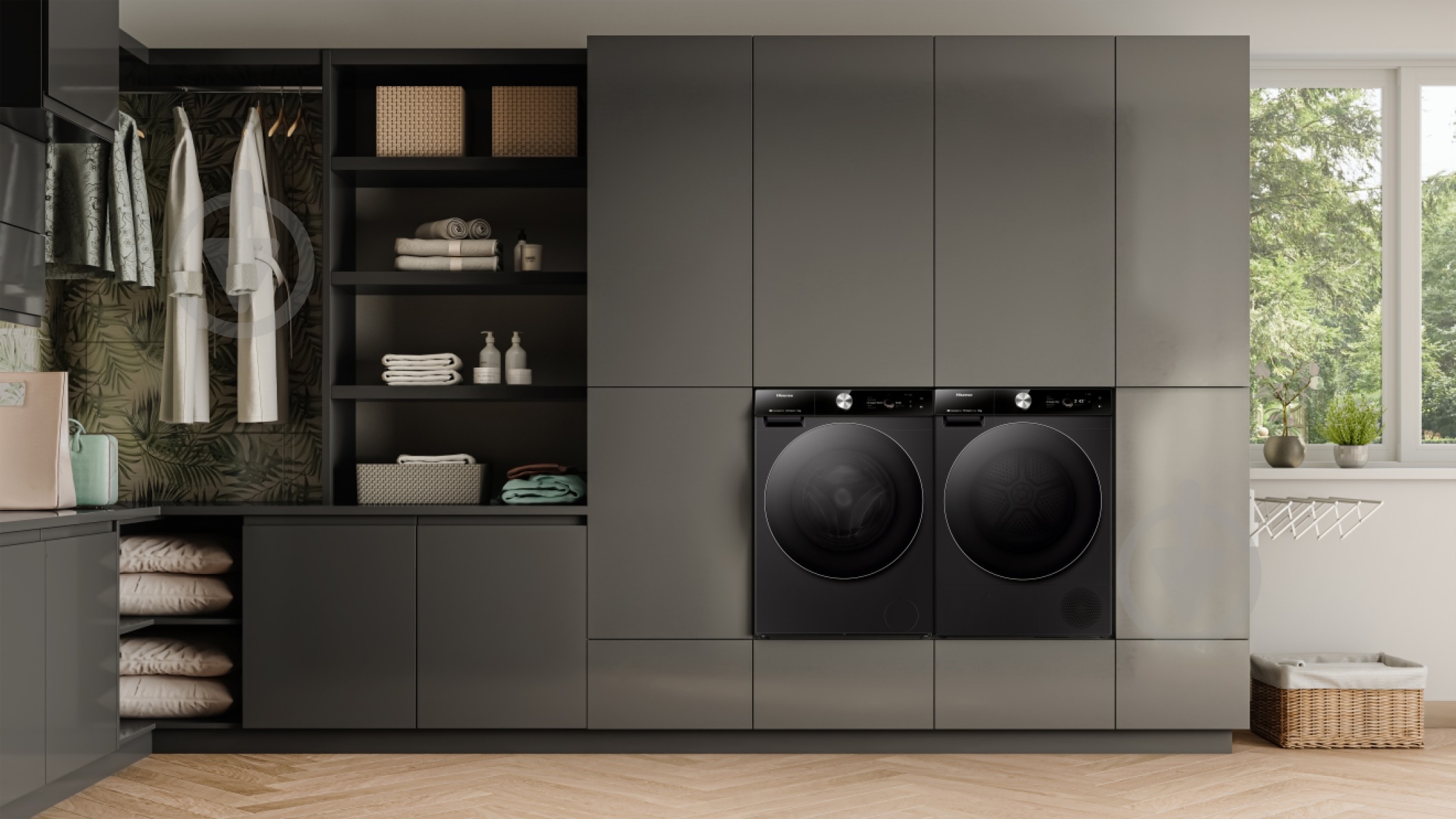 Стиральная машина Hisense WF7S1247BB + сушильная машина DH7S107BB - фото 22 Стиральная машина Hisense WF7S1247BB + сушильная машина DH7S107BB - фото 22