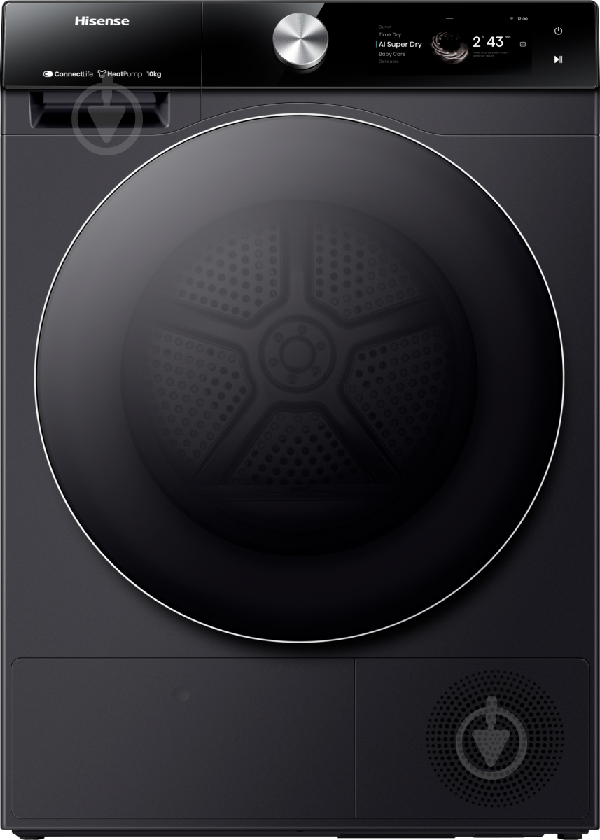 Стиральная машина Hisense WF7S1247BB + сушильная машина DH7S107BB - фото 11 Стиральная машина Hisense WF7S1247BB + сушильная машина DH7S107BB - фото 11
