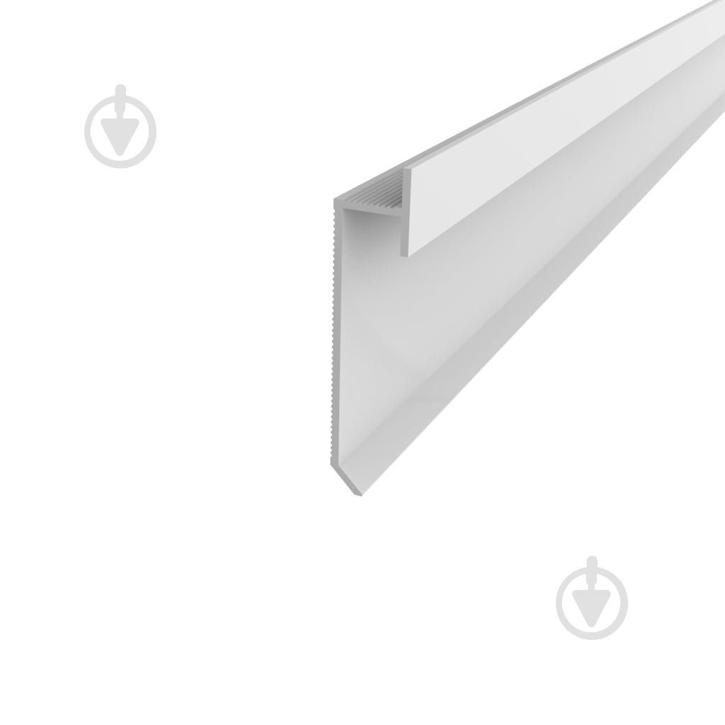 Плінтус прихованого монтажу LED АЛЮПРО ПАС-3904 срібло 2500х65х14,5 мм - фото 1