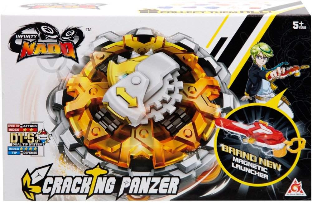 Юла Auldey Infinity Nado V Original Cracking Panzer Быстрый Панцирь YW634304 - фото 1 Юла Auldey Infinity Nado V Original Cracking Panzer Быстрый Панцирь YW634304 - фото 1