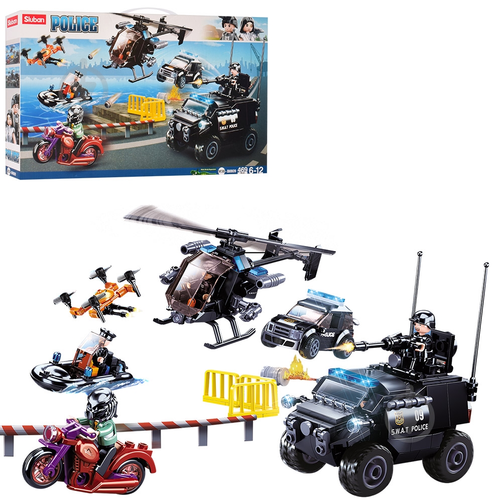 Игрушка-конструктор Sluban Спецназначители полиции M38-B0809 - фото 1