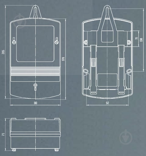 Лічильник електроенергії однофазний NIK НІК 2102-02 М2 - фото 2