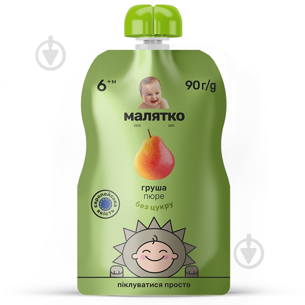 Пюре Малятко Груша 90 г 4820123511582 - фото 1