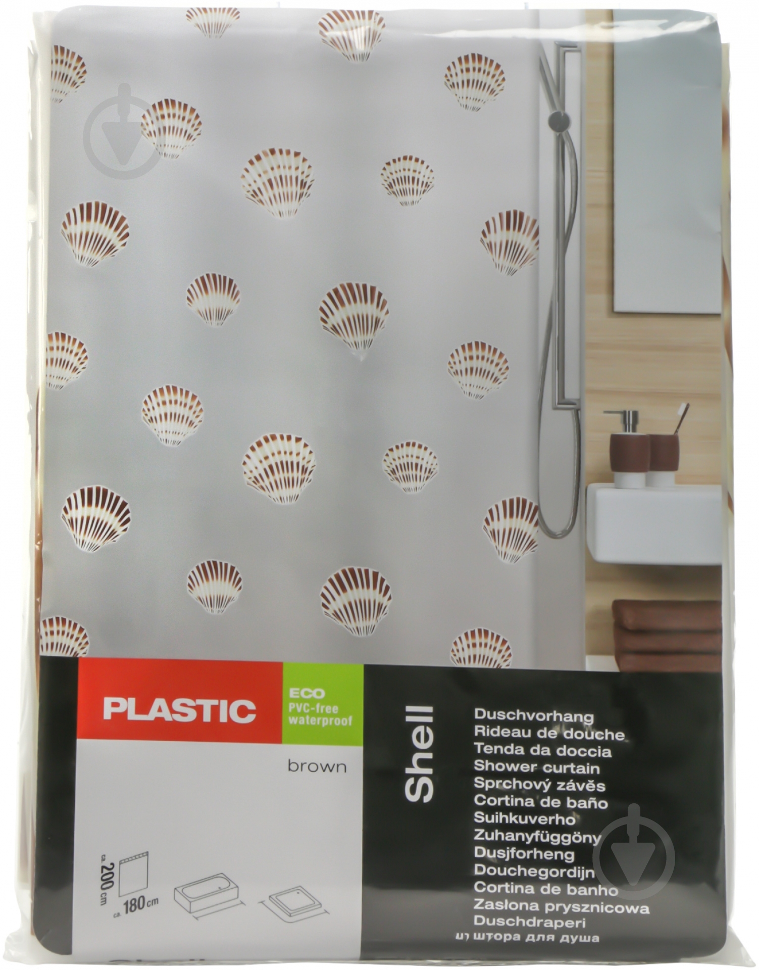 Шторка для ванной Spirella SHELL 10.15239 - фото 3