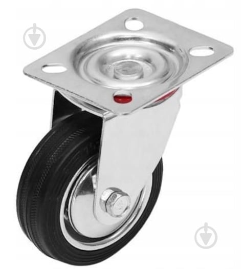 Колесо Burak d100 мм поворотное с площадкой 10-100-РК - фото 1 Колесо Burak d100 мм поворотное с площадкой 10-100-РК - фото 1