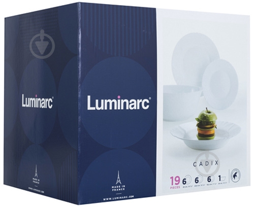 Сервиз столовый Luminarc Cadix 19 предметов L0300 - фото 2 Сервиз столовый Luminarc Cadix 19 предметов L0300 - фото 2