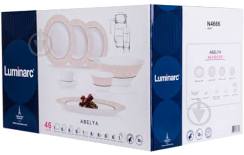 Сервиз столовый Luminarc Essence Abelya 46 предметов N4666 - фото 7 Сервиз столовый Luminarc Essence Abelya 46 предметов N4666 - фото 7