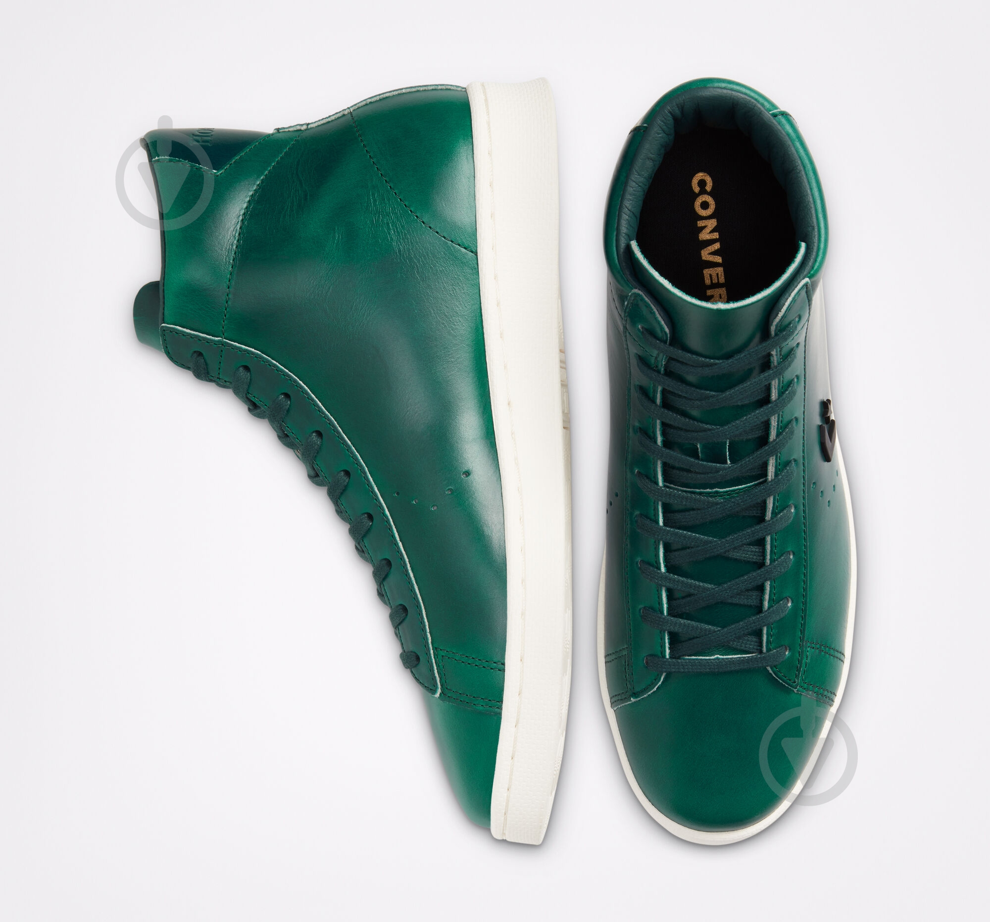 Кеды Converse PRO LEATHER HI 168751C р.41 зеленый - фото 3