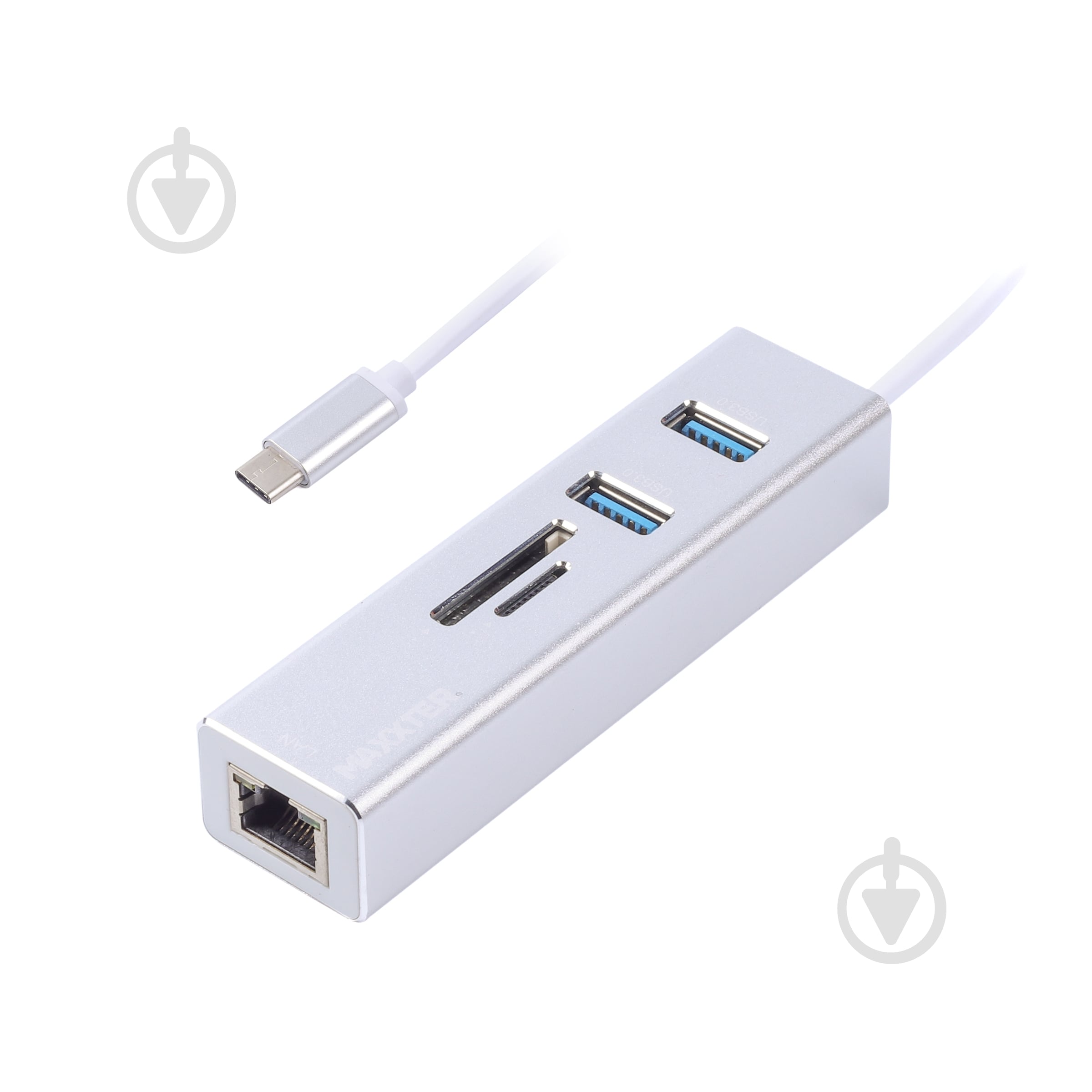 Адаптер Maxxter с USB на Gigabit Ethernet 2 Ports USB 3.0 - фото 1