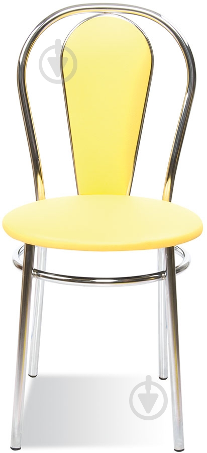 Стілець обідній Nowy Styl Florino Chrome BOX-4 V-26 хром/жовтий - фото 2