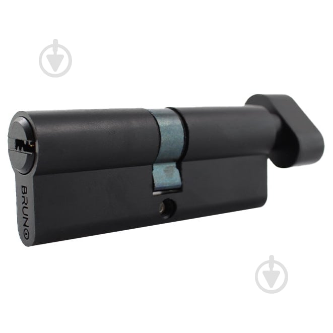 Циліндр Bruno 40x40 ключ-вороток 80 мм чорний - фото 1 Циліндр Bruno 40x40 ключ-вороток 80 мм чорний - фото 1