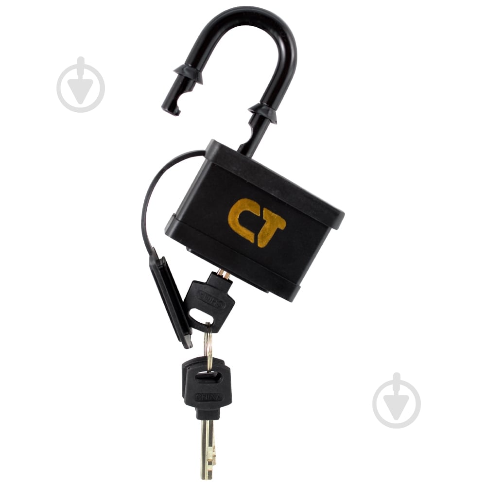 Замок навісний Comit 60 мм чорний 71071 відкритий (амбарний) - фото 3