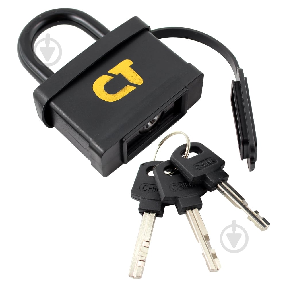 Замок навісний Comit 60 мм чорний 71071 відкритий (амбарний) - фото 2