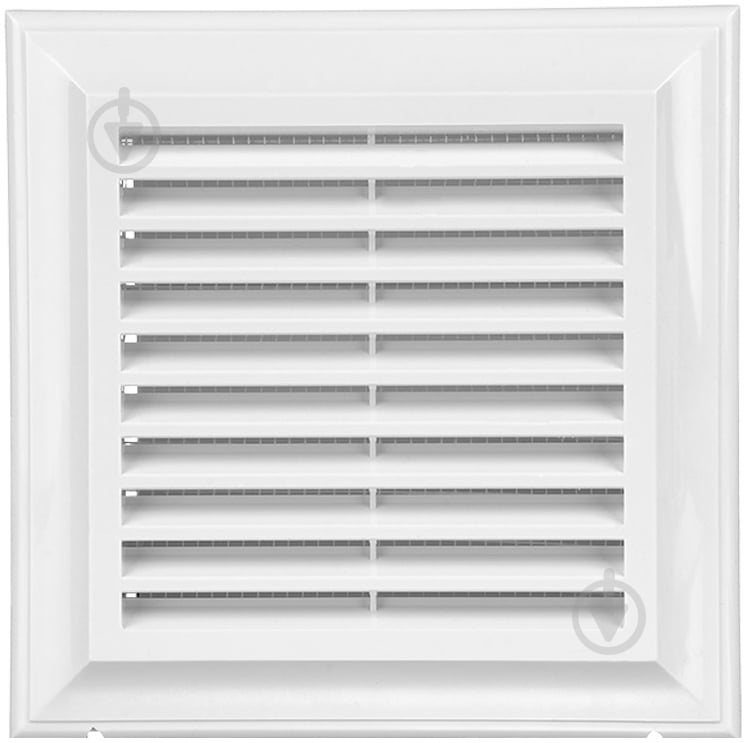 Решетка Blauberg Decor 140x140Gs пластик белый - фото 1