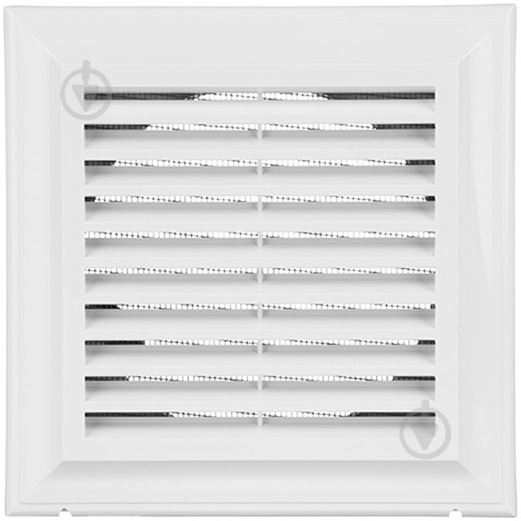 Решітка Blauberg Decor 140x140/100s пластик білий - фото 1