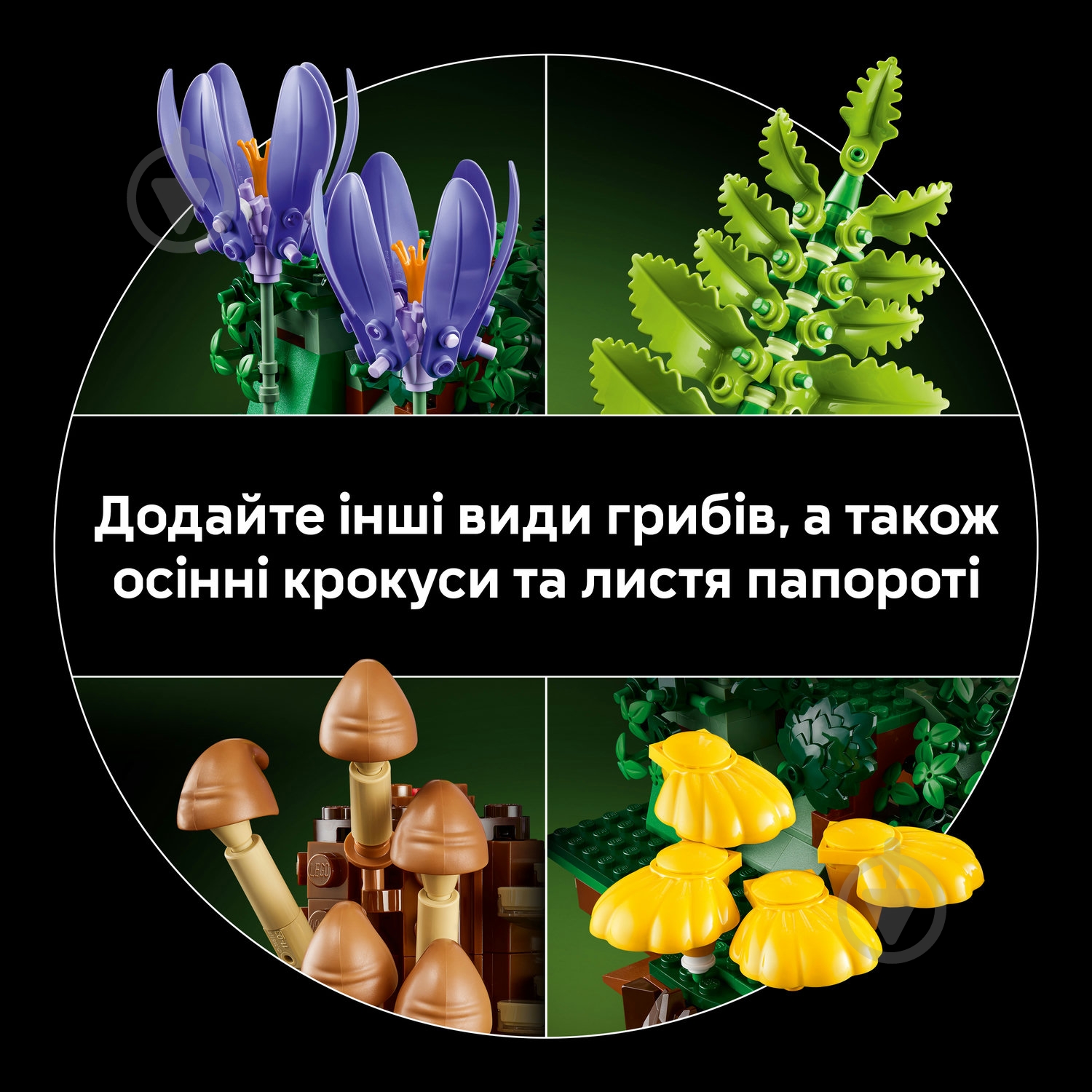 Конструктор LEGO Botanical Лесные грибы 11505 - фото 8
