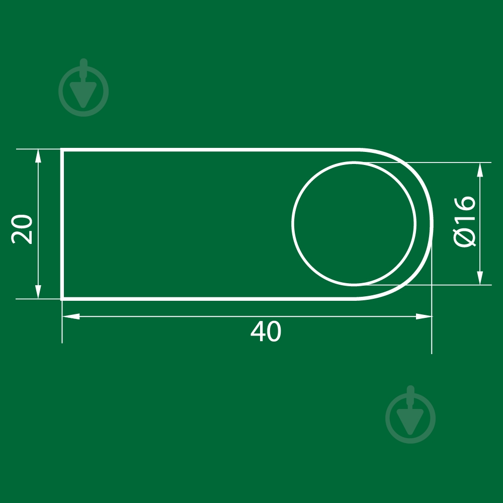 Держатель рейлинга DC 11728 Модерн хром - фото 2