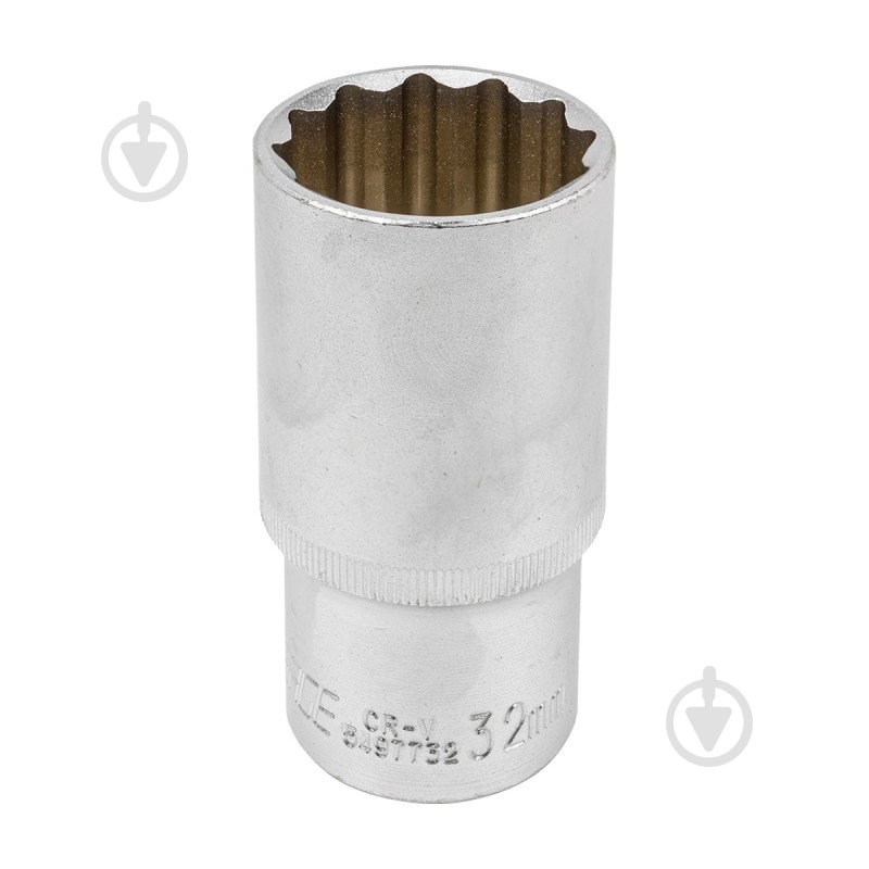 Головка глибока 32 мм 1/2'' 12-гранна Forsage F-5497732 - фото 1 Головка глибока 32 мм 1/2'' 12-гранна Forsage F-5497732 - фото 1