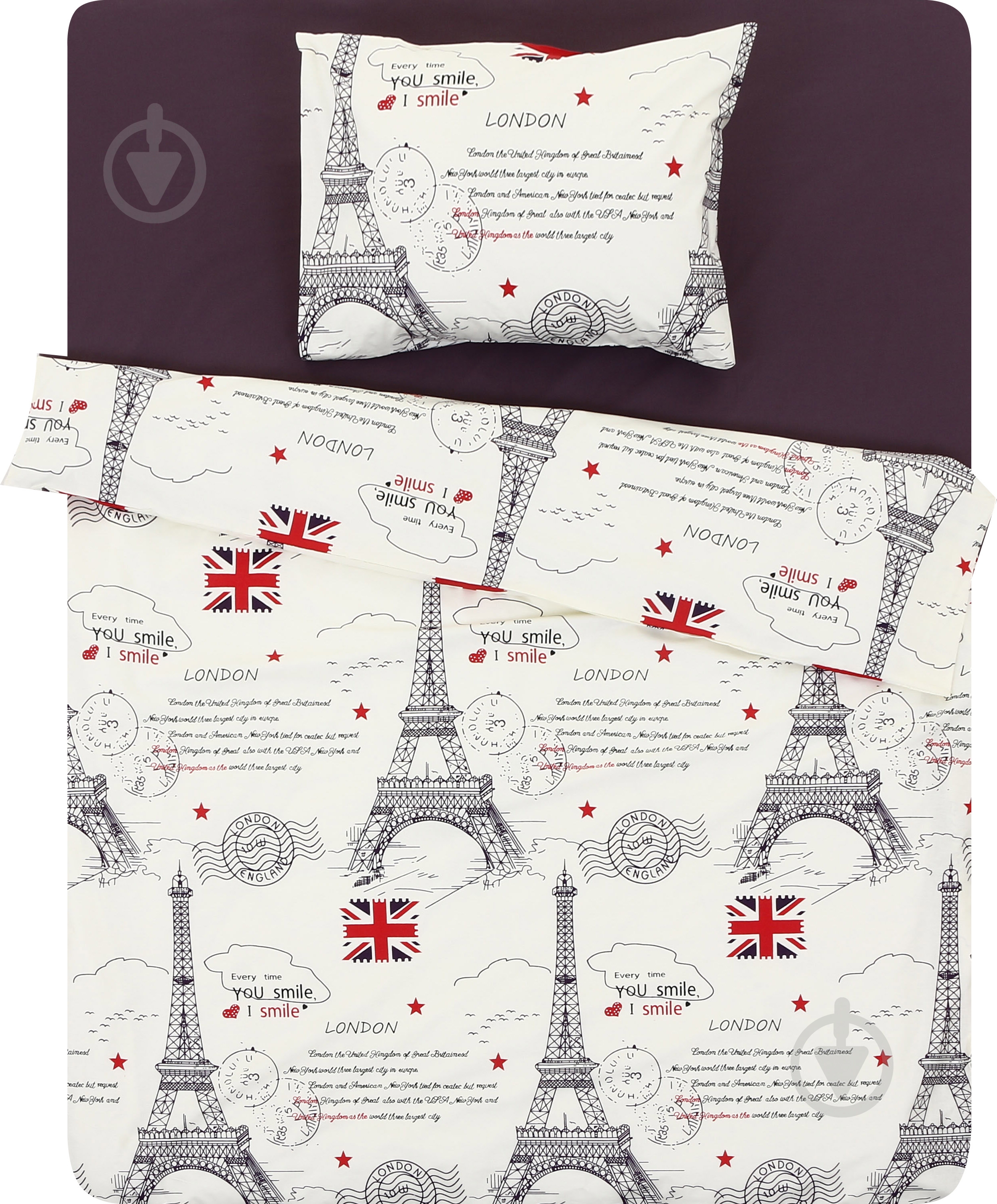 Комплект постельного белья 1.5 INTERNATIONAL мультиколор - фото 1