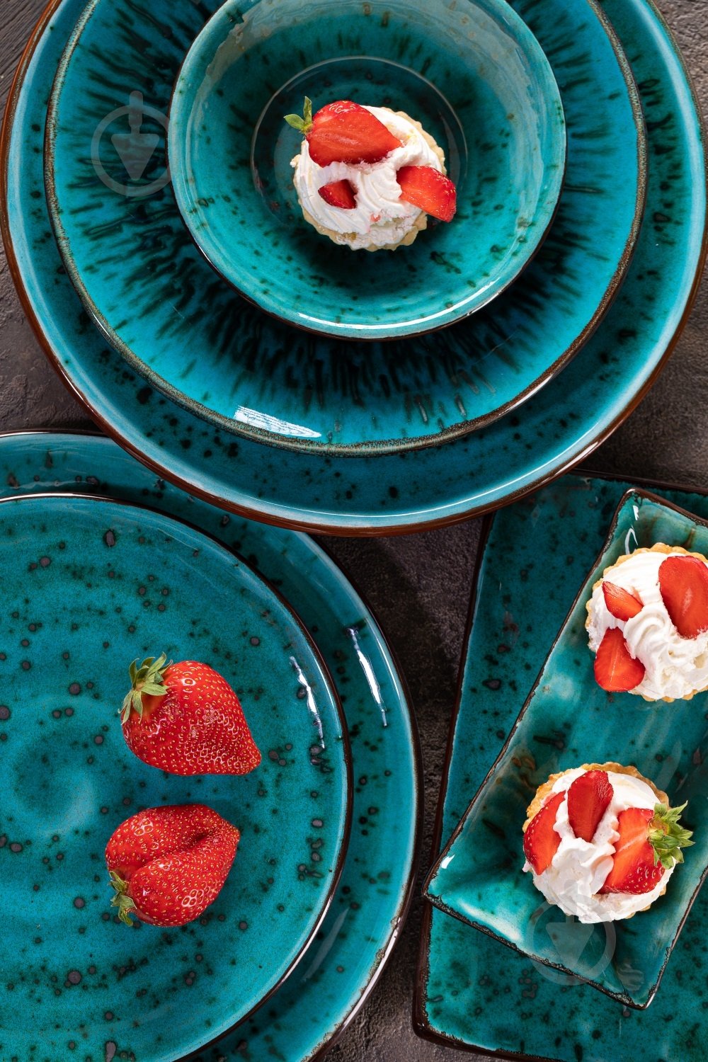 Блюдце Manna Ceramics 14 см Тиффани Бирюза - фото 4