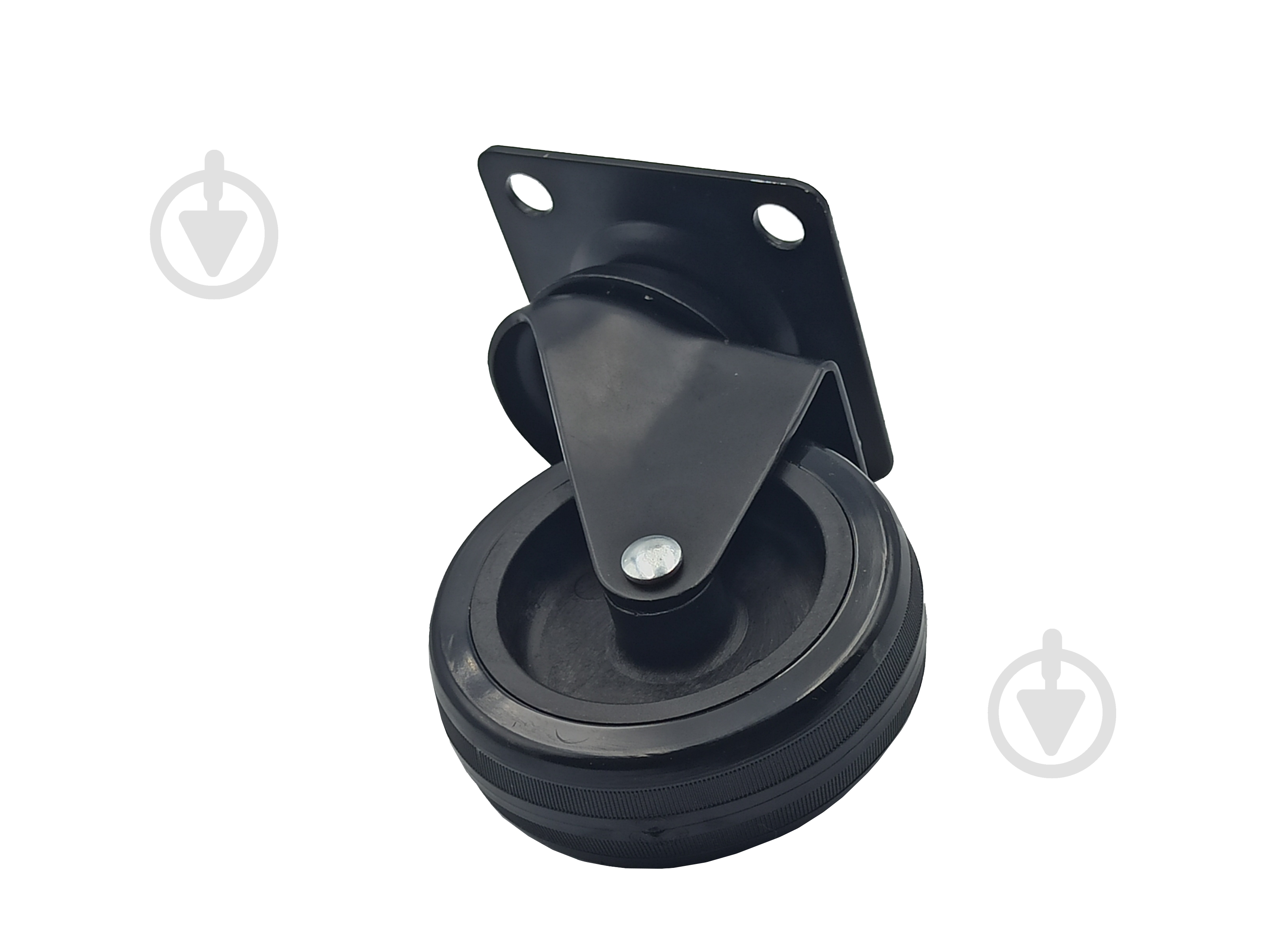 Ролик поворотный с площадкой термопл. резина D75 черный Burak 0752 ZSHSS - фото 2