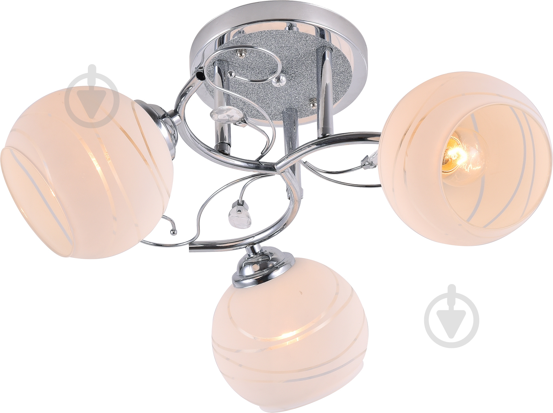Люстра стельова Accento lighting Saturno 3xE27 хром ALG-75985/3 - фото 1