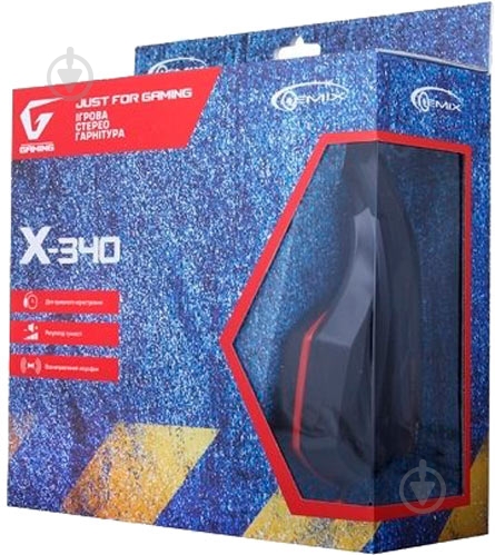 Наушники Gemix X-340 black/red - фото 5