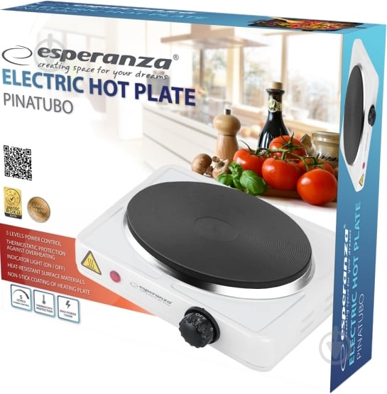 Плита электрическая настольная Esperanza EKH002W - фото 2 Плита электрическая настольная Esperanza EKH002W - фото 2