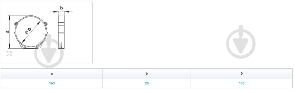 Держатель круглых каналов Вентс Пластивент d150 36 - фото 3