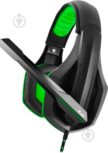 Навушники Gemix X-350 black/green - фото 5 Навушники Gemix X-350 black/green - фото 5