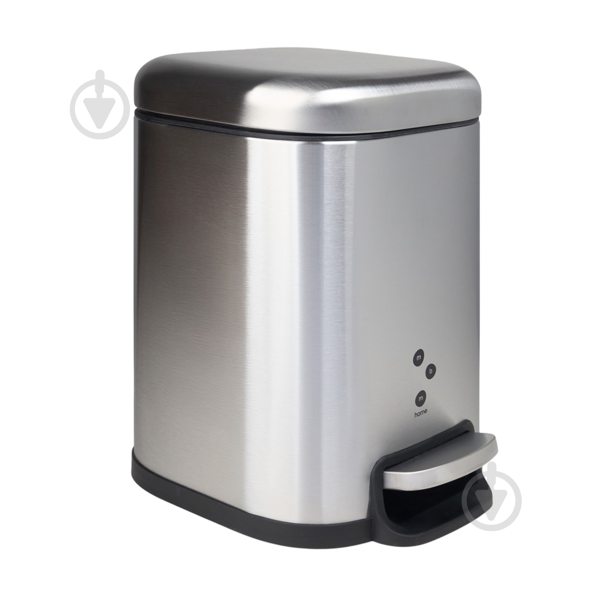 Ведро с педалью MVM BIN-28 6L SS Soft Close - фото 1