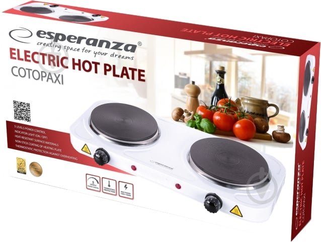 Плита электрическая настольная Esperanza EKH004W - фото 2