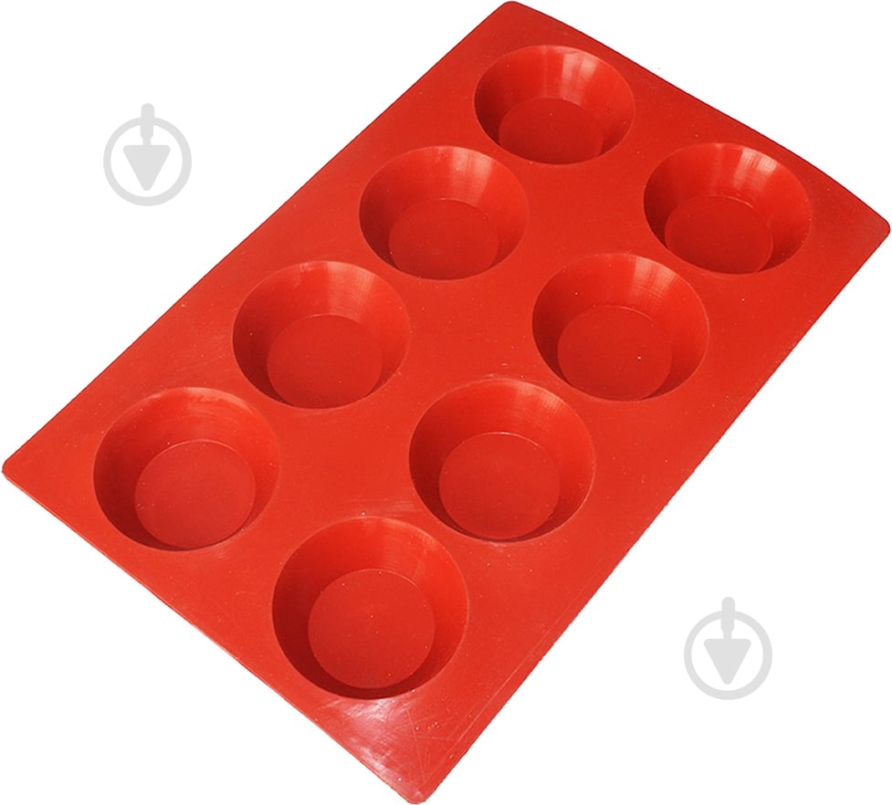 Форма для кексов силиконовая на 8 шт. - фото 1