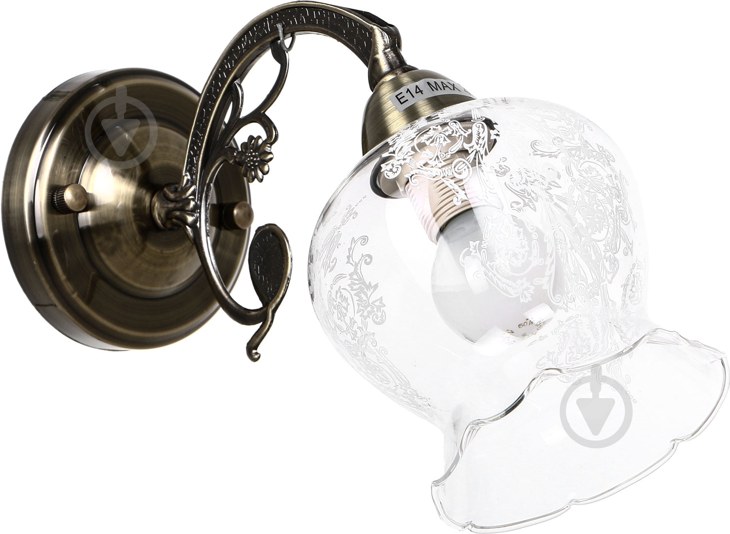 Бра Luce 411 1x40 Вт E14 хром - фото 1