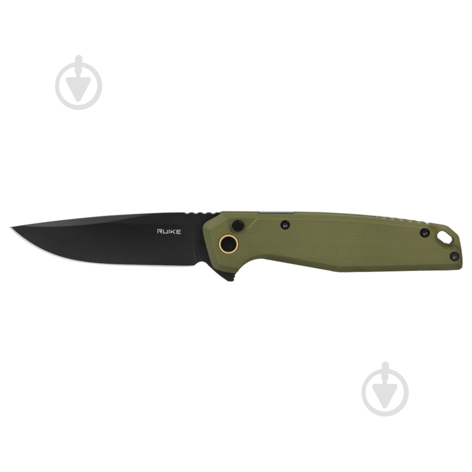 Нож складной Ruike Sandvik 14C28N, зеленый P873-G - фото 3