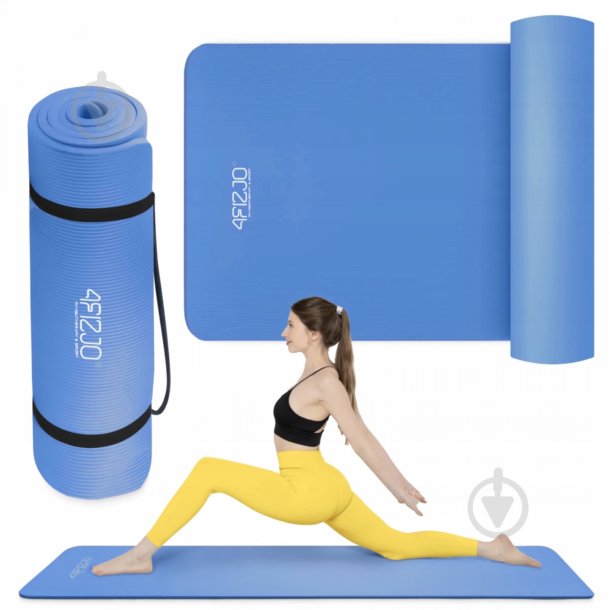 Коврик для йоги и фитнеса 4fizjo 180 x 60 x 1,5 см NBR Blue (P-5907222931035) голубой - фото 1 Коврик для йоги и фитнеса 4fizjo 180 x 60 x 1,5 см NBR Blue (P-5907222931035) голубой - фото 1